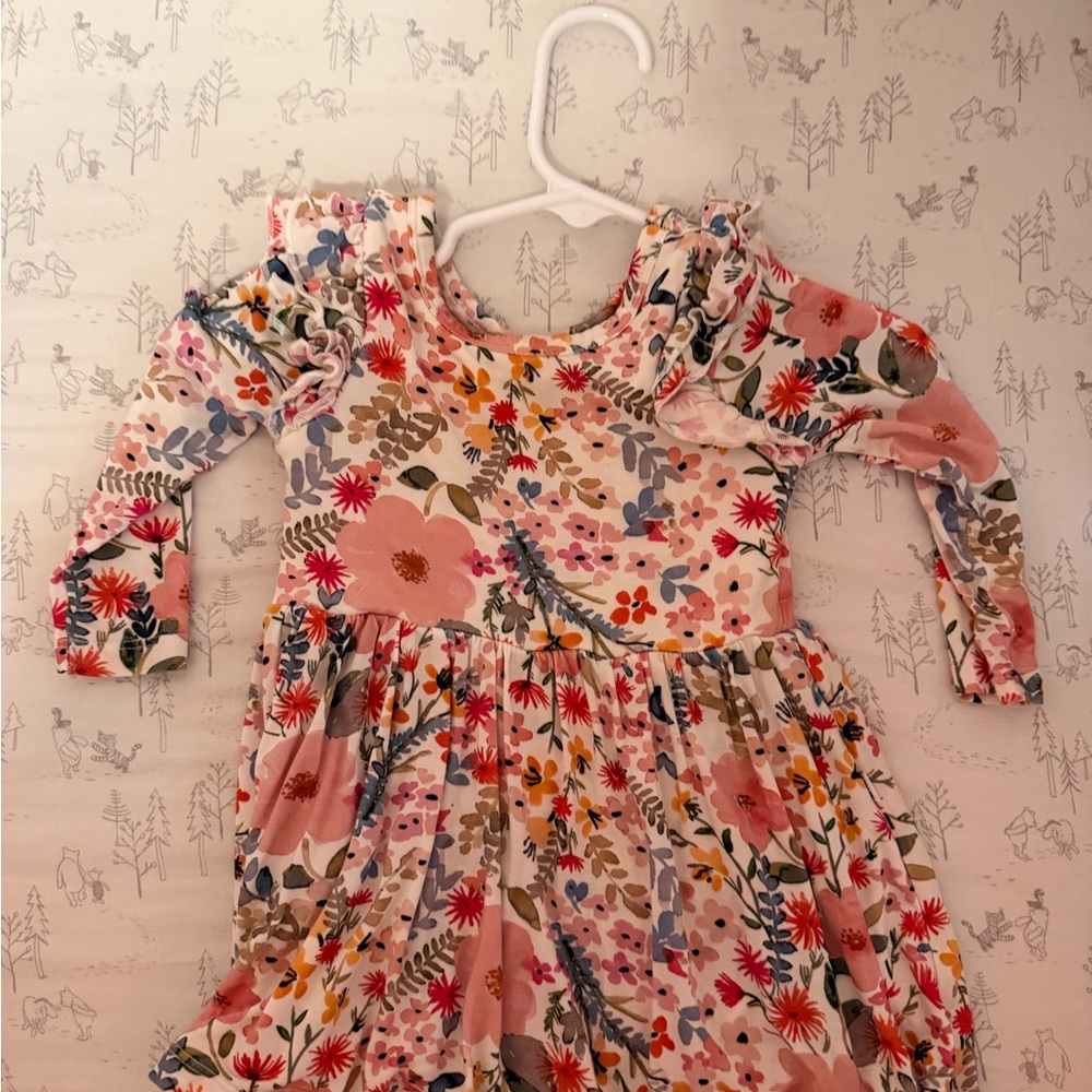 Little Sleepies Multicolor Floral Twirl Dress